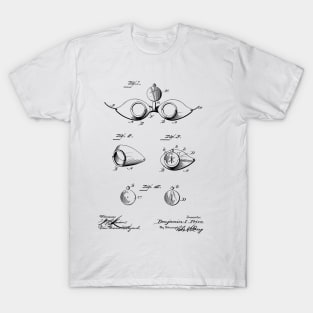 Opera Glasses Vintage Patent Hand Drawing T-Shirt